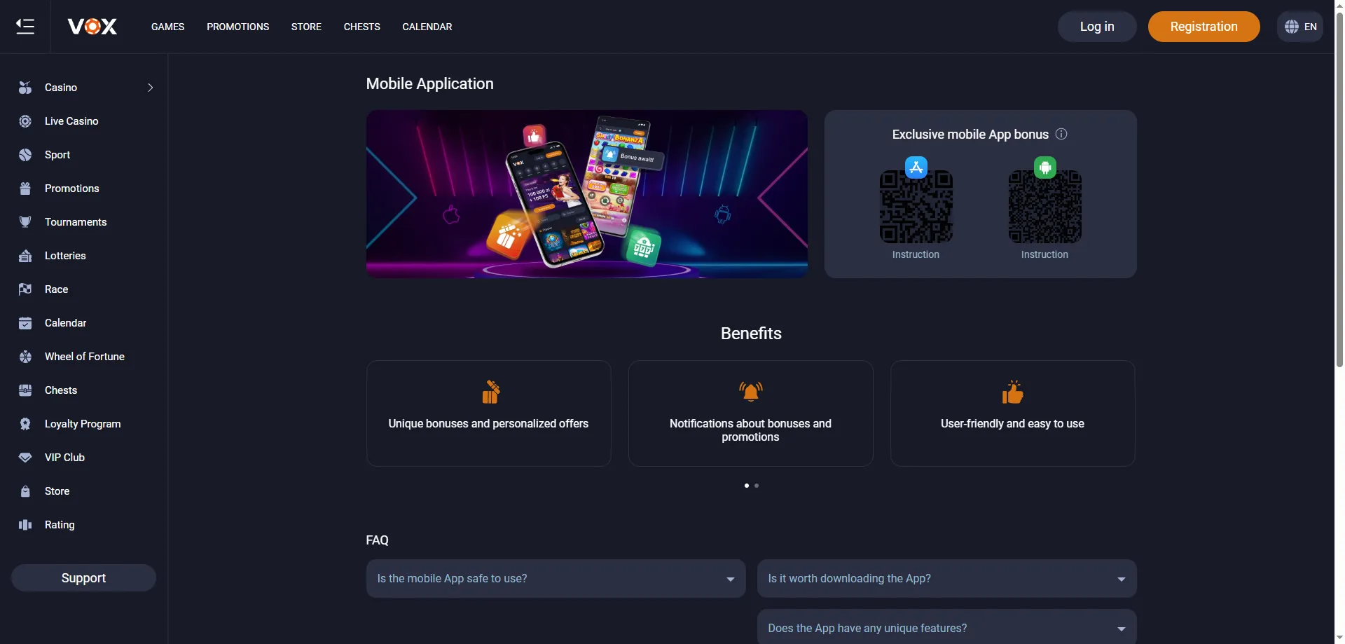 Vox Casino mobilná aplikácia – hranie na smartfóne kdekoľvek